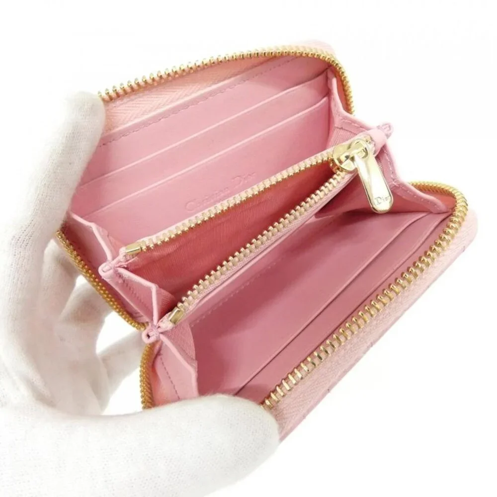 Dior Voyageur Coin Case Handbag Melocoton Pink